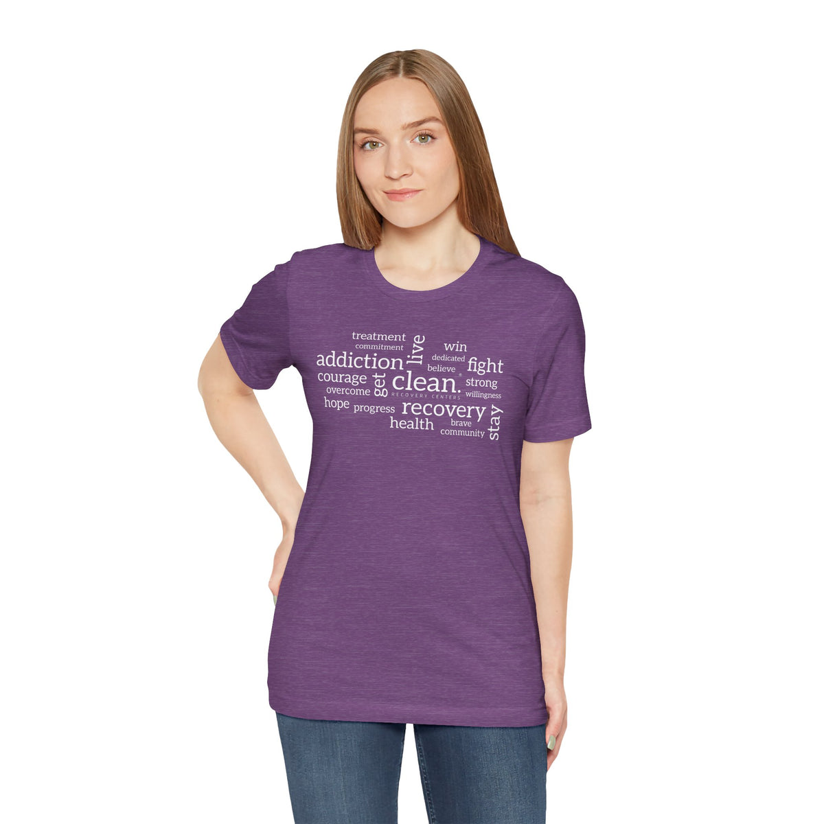 Clean Word Cloud Jersey Short Sleeve Tee
