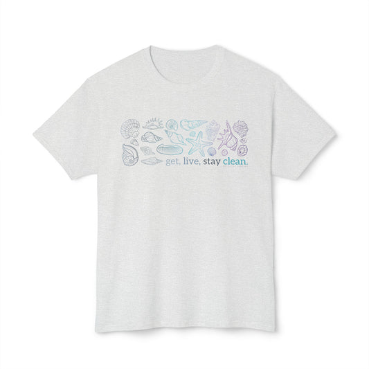 Get, Live, Stay Clean Seashell Collection Tee