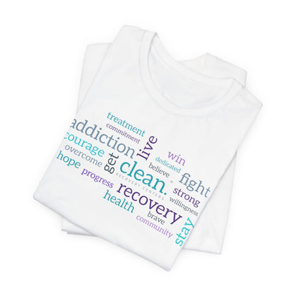 Clean Word Cloud Jersey Short Sleeve Tee