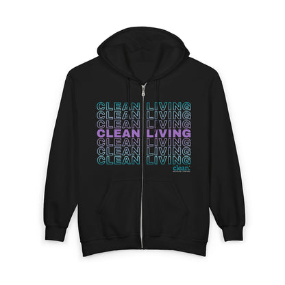 Clean Living Zip Hoodie