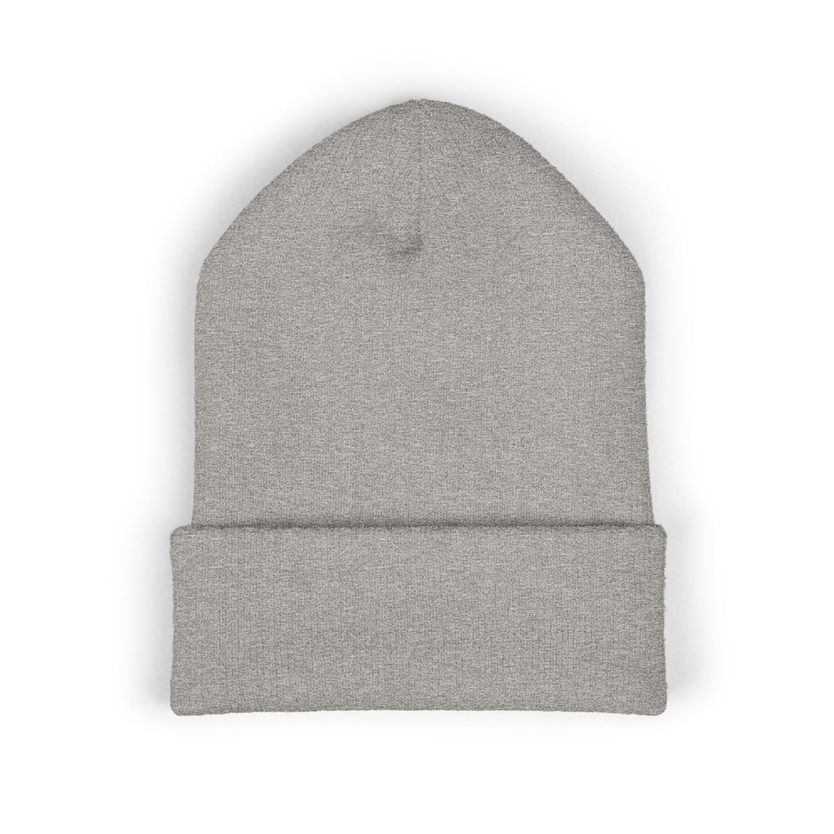 Clean Logo Embroidered Beanie - White Logo