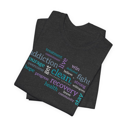 Clean Word Cloud Jersey Short Sleeve Tee