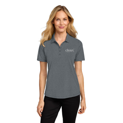 Clean Logo Embroidered Ladies Polo