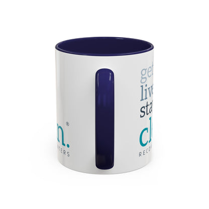 Get Live Stay Clean Accent Coffee Mug