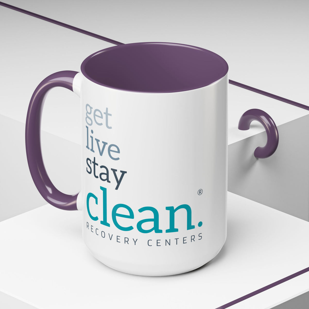 Get Live Stay Clean Accent Coffee Mug