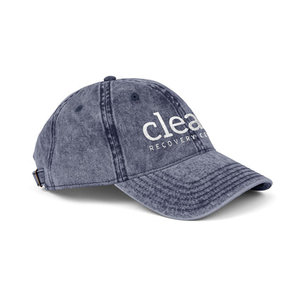 Clean Logo Vintage Embroidered Cap