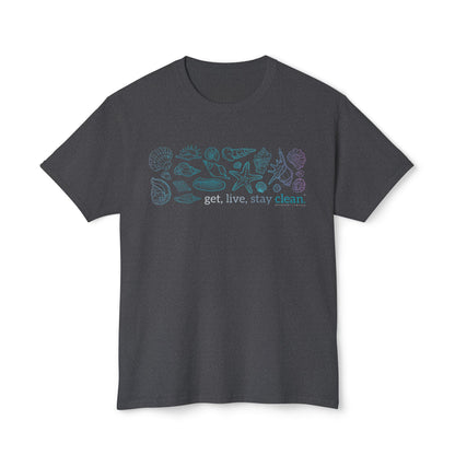 Get, Live, Stay Clean Seashell Collection Tee