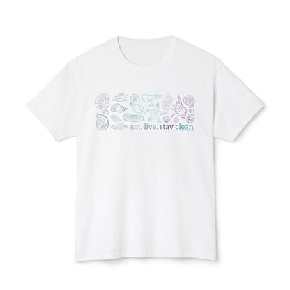 Get, Live, Stay Clean Seashell Collection Tee
