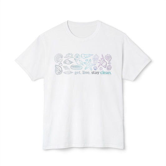 Get, Live, Stay Clean Seashell Collection Tee