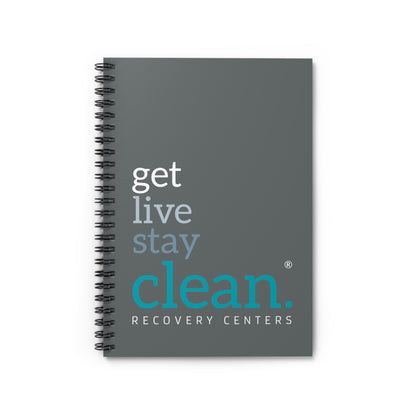 Get, Live, Stay Clean Spiral Notebook - Ruled Line
