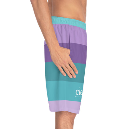 Clean Coastal Colorblock Men's Board Shorts