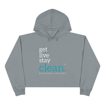 Get, Live, Stay Clean Cropped Hoodie