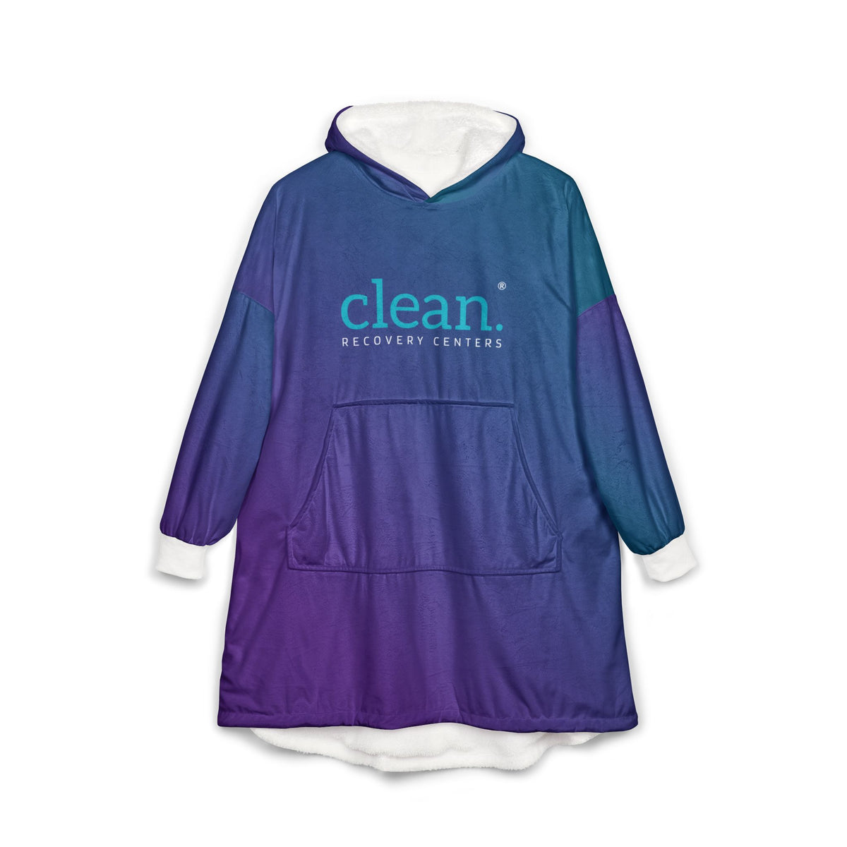 Clean Gradient Hooded Wearable Blanket