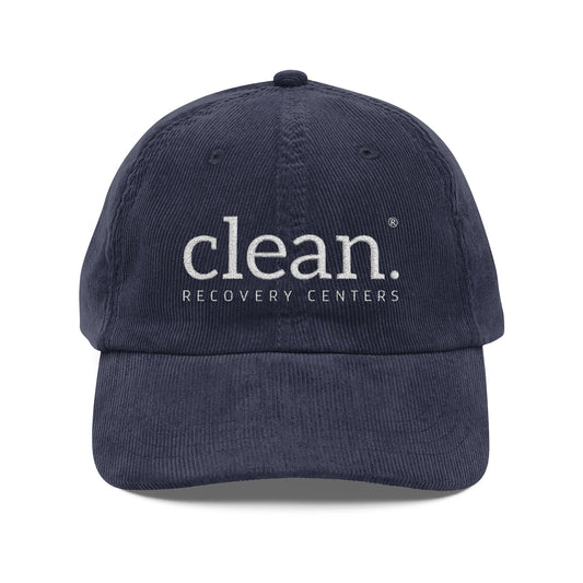 Clean Logo Embroidered Vintage Corduroy Cap