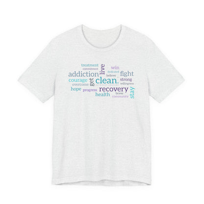Clean Word Cloud Jersey Short Sleeve Tee
