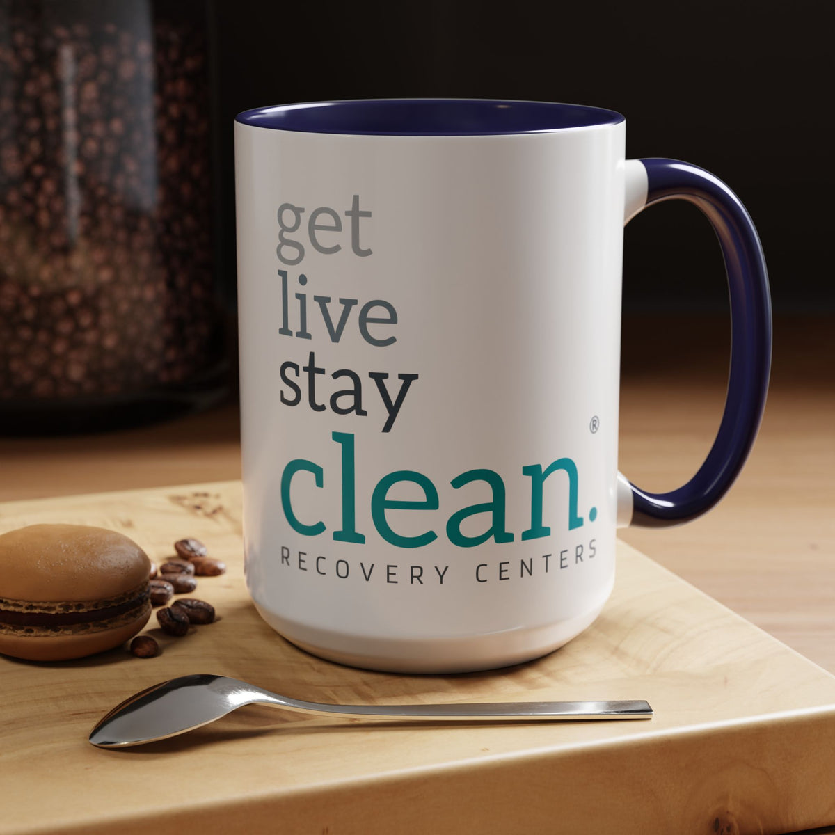 Get Live Stay Clean Accent Coffee Mug