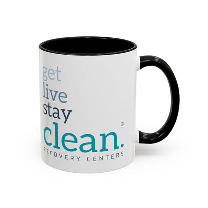 Get Live Stay Clean Accent Coffee Mug
