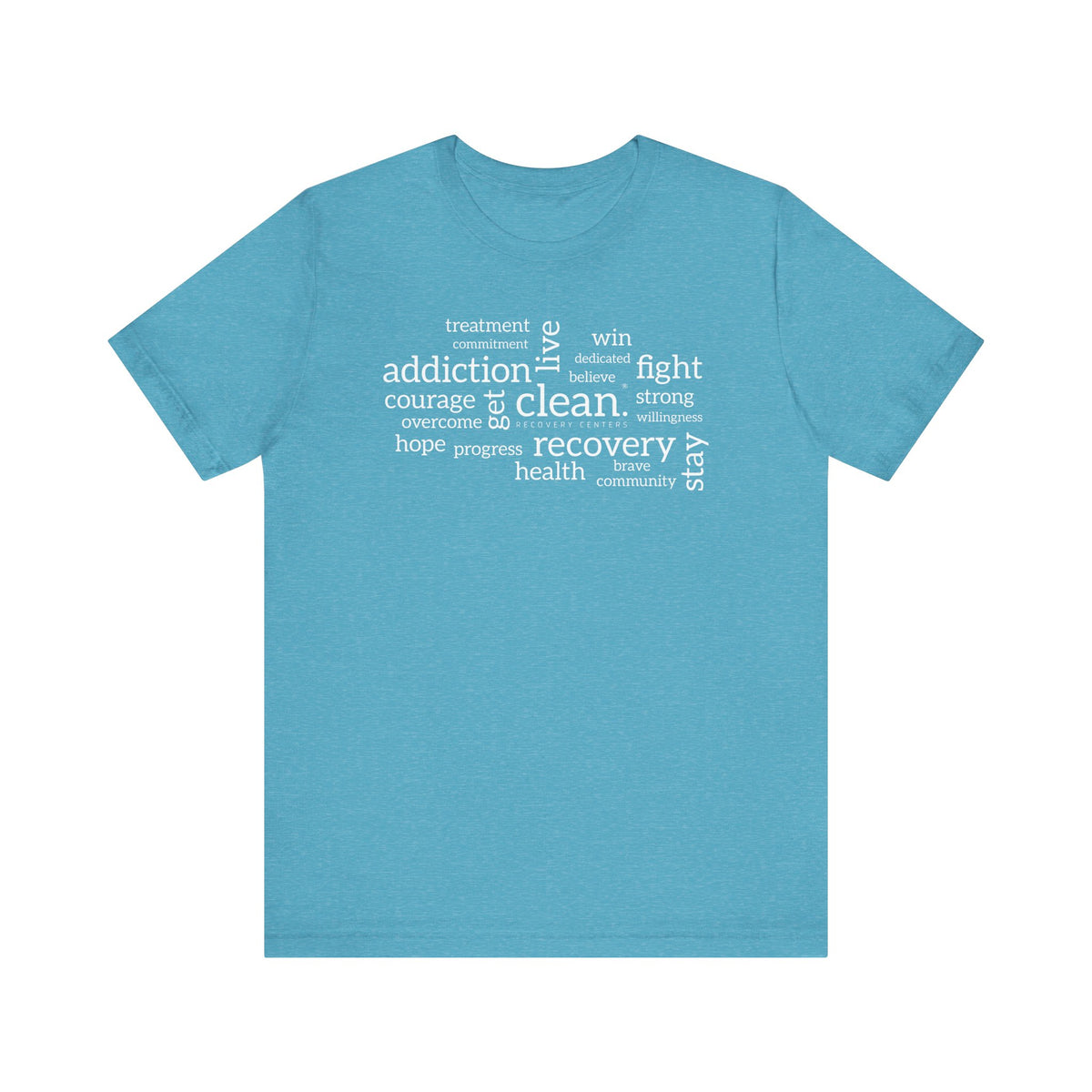 Clean Word Cloud Jersey Short Sleeve Tee