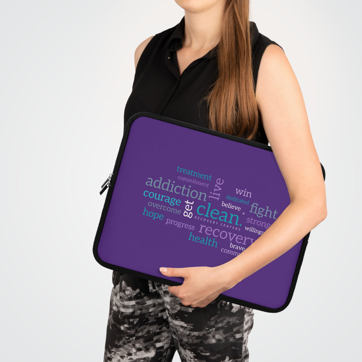 Clean Word Cloud Laptop Sleeve