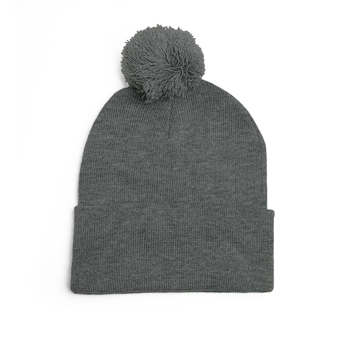 Clean Logo Embroidered Pom-Pom Beanie