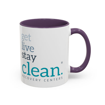 Get Live Stay Clean Accent Coffee Mug