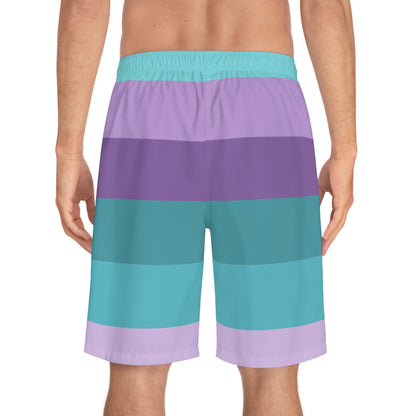 Clean Coastal Colorblock Men's Board Shorts