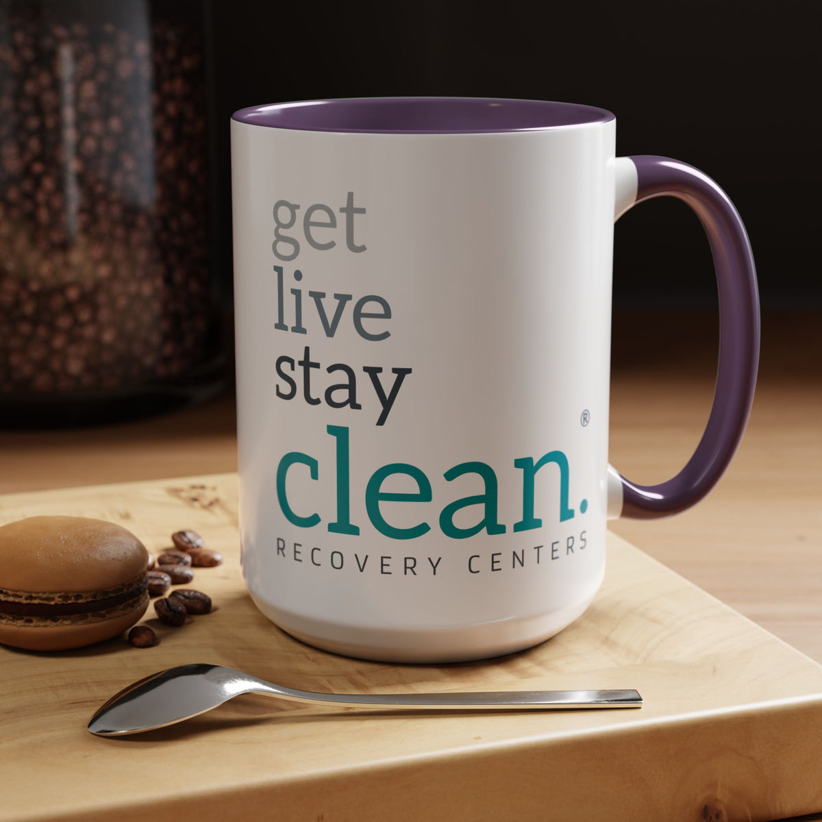 Get Live Stay Clean Accent Coffee Mug