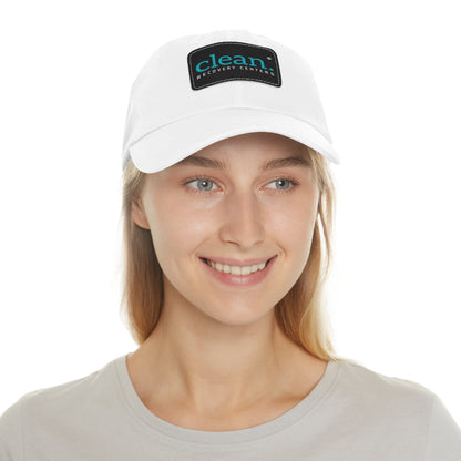 Clean Logo Hat with Leather Patch