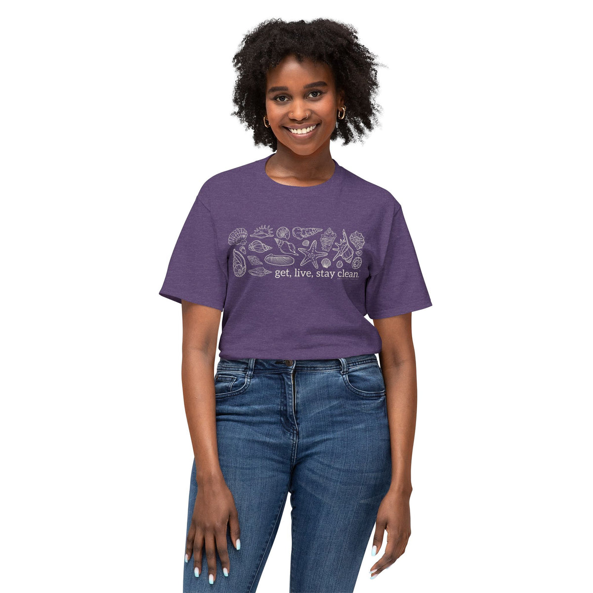 Get, Live, Stay Clean Seashell Collection Tee