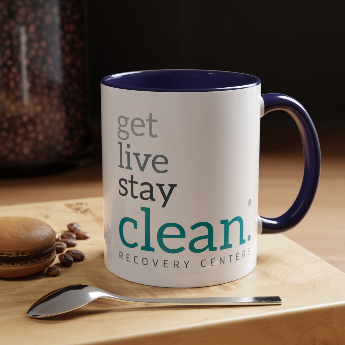 Get Live Stay Clean Accent Coffee Mug