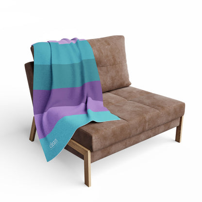 Clean Coastal Colorblock Throw Blanket