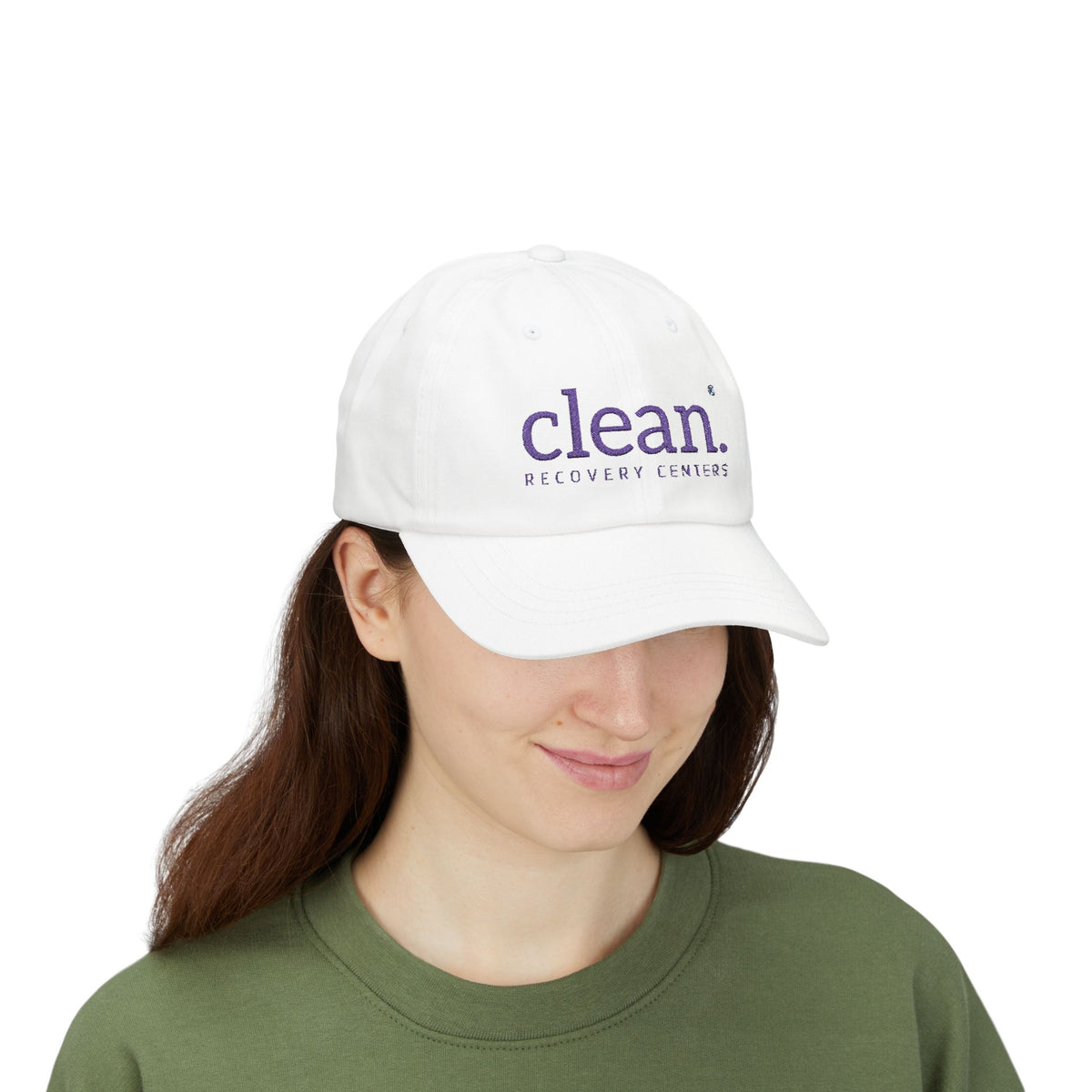 Clean Logo Embroidered Classic Cap - Purple logo