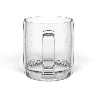 Clean Logo Engraved Glass Coffee Mug