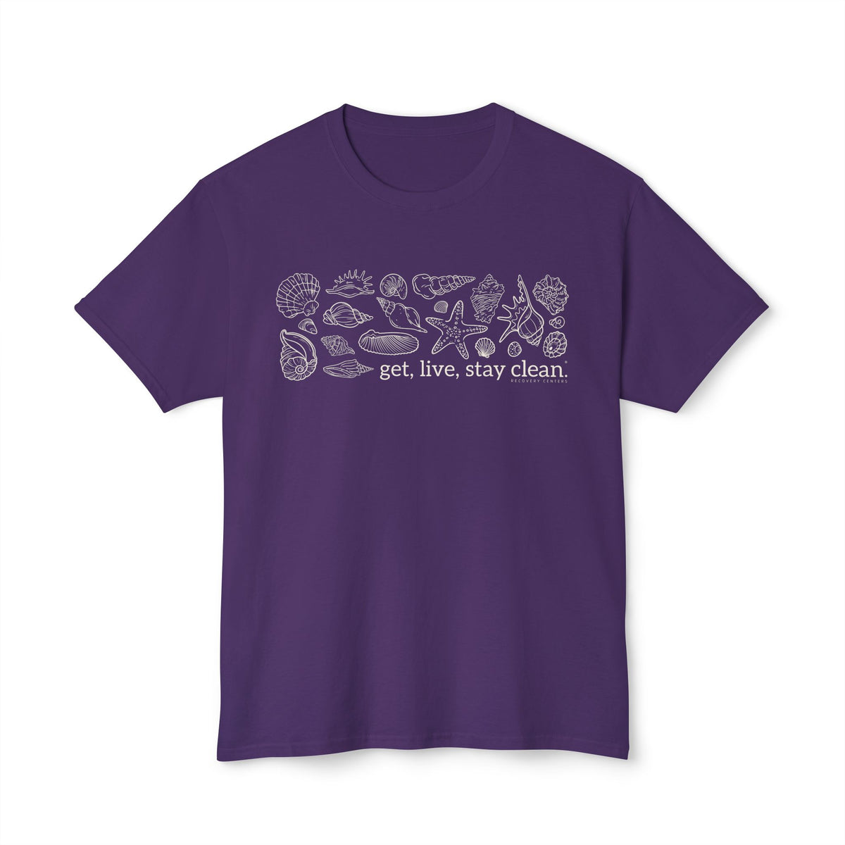 Get, Live, Stay Clean Seashell Collection Tee