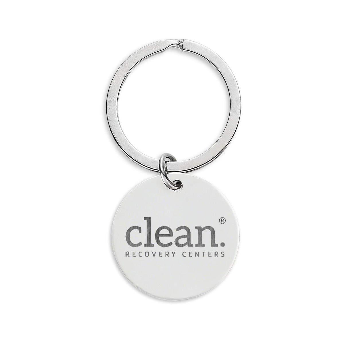 Clean Logo Engraved Keychain
