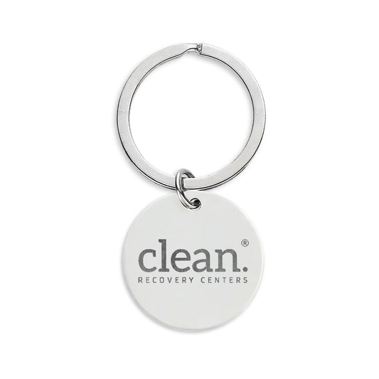 Clean Logo Engraved Keychain
