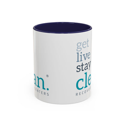 Get Live Stay Clean Accent Coffee Mug