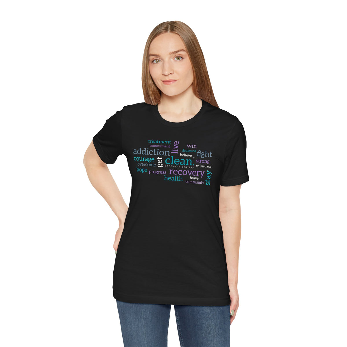 Clean Word Cloud Jersey Short Sleeve Tee