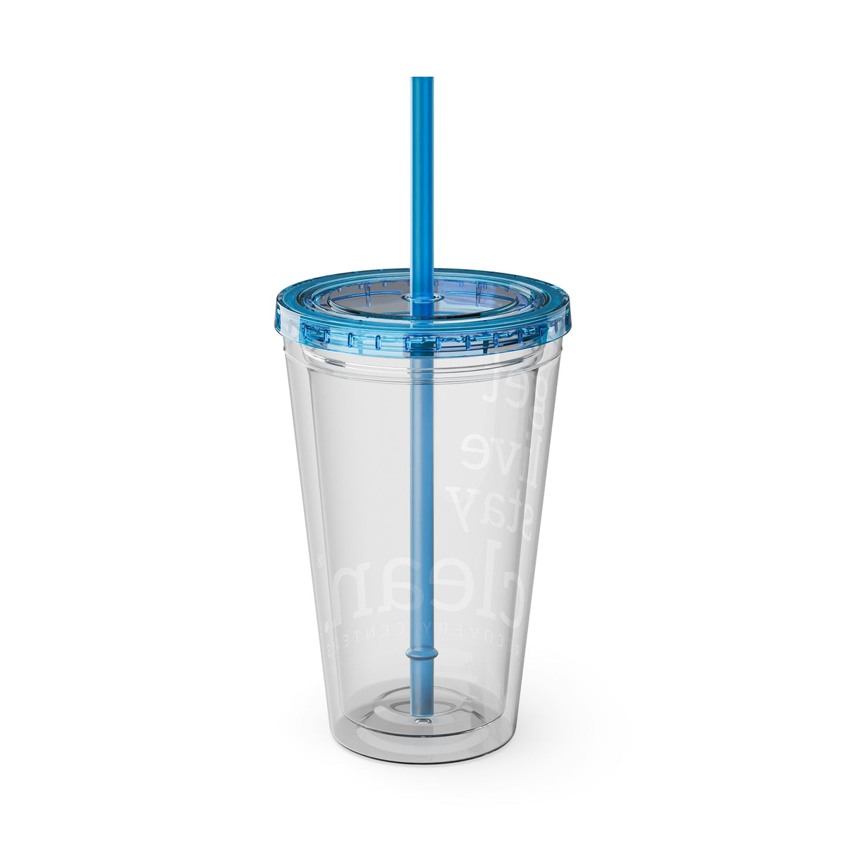 Get, Live, Stay Clean 16oz Sunsplash Tumbler with Straw