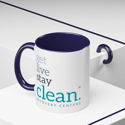 Get Live Stay Clean Accent Coffee Mug