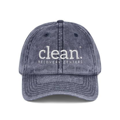 Clean Logo Vintage Embroidered Cap