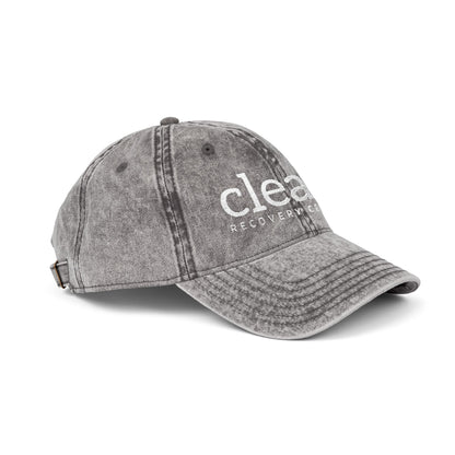 Clean Logo Vintage Embroidered Cap