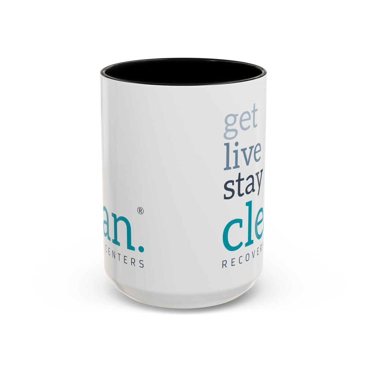 Get Live Stay Clean Accent Coffee Mug