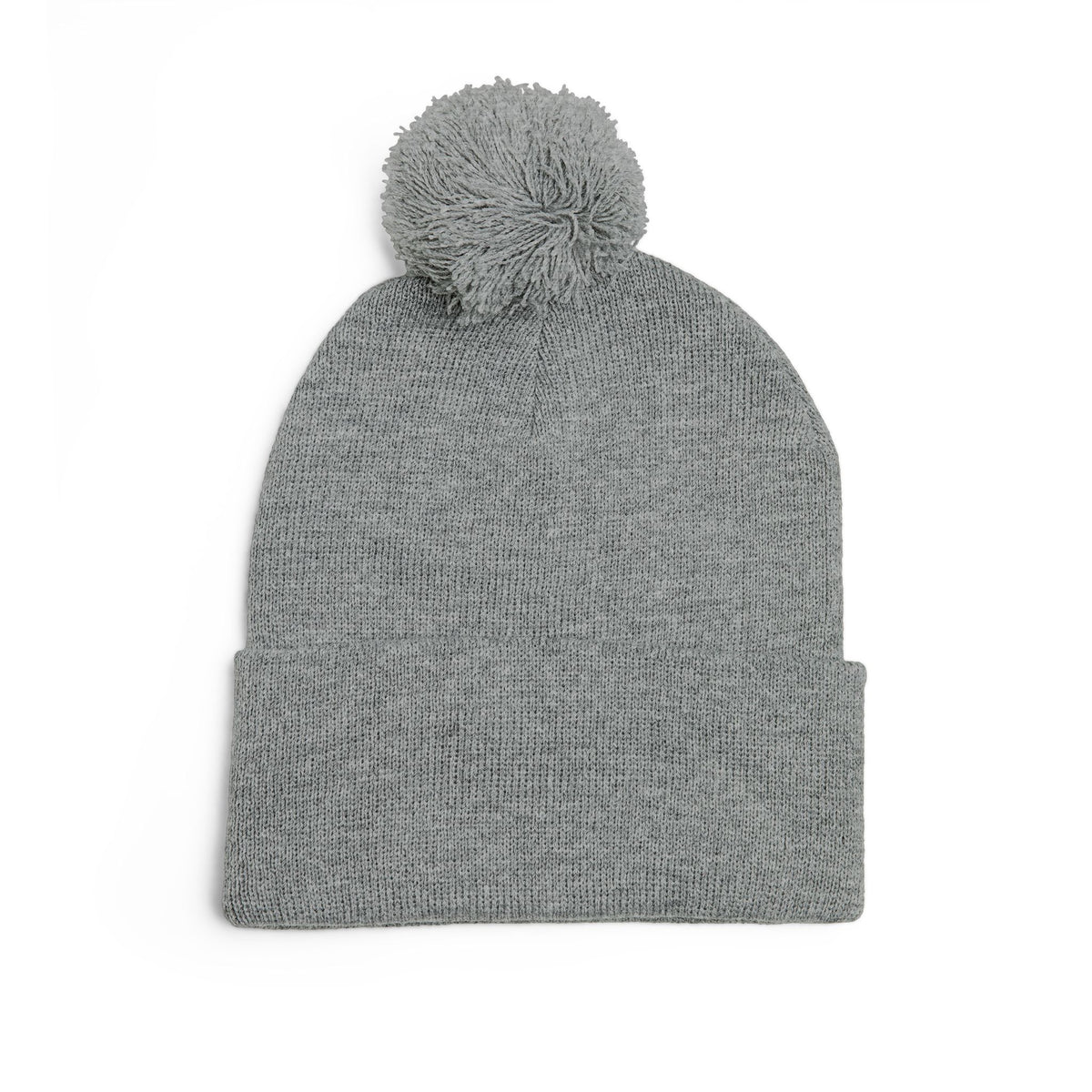 Clean Logo Embroidered Pom-Pom Beanie