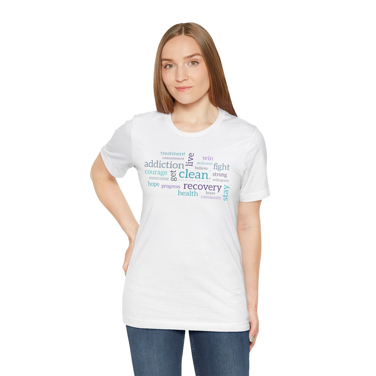 Clean Word Cloud Jersey Short Sleeve Tee