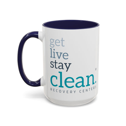 Get Live Stay Clean Accent Coffee Mug