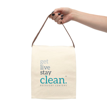 Get, Live, Stay Clean Canvas Lunch Bag
