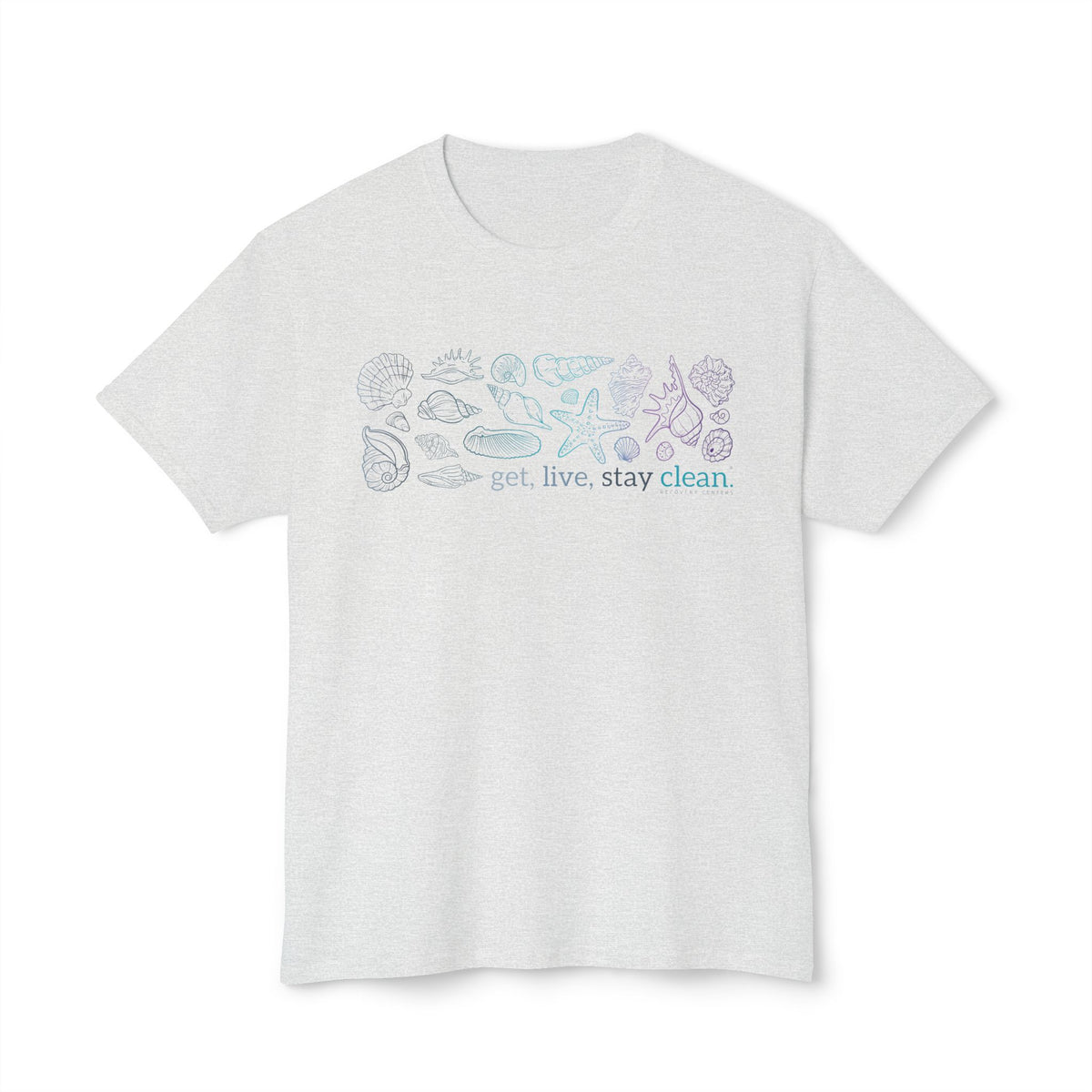 Get, Live, Stay Clean Seashell Collection Tee