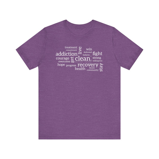 Clean Word Cloud Jersey Short Sleeve Tee