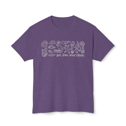Get, Live, Stay Clean Seashell Collection Tee